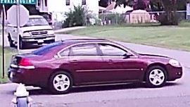 side view of get away car